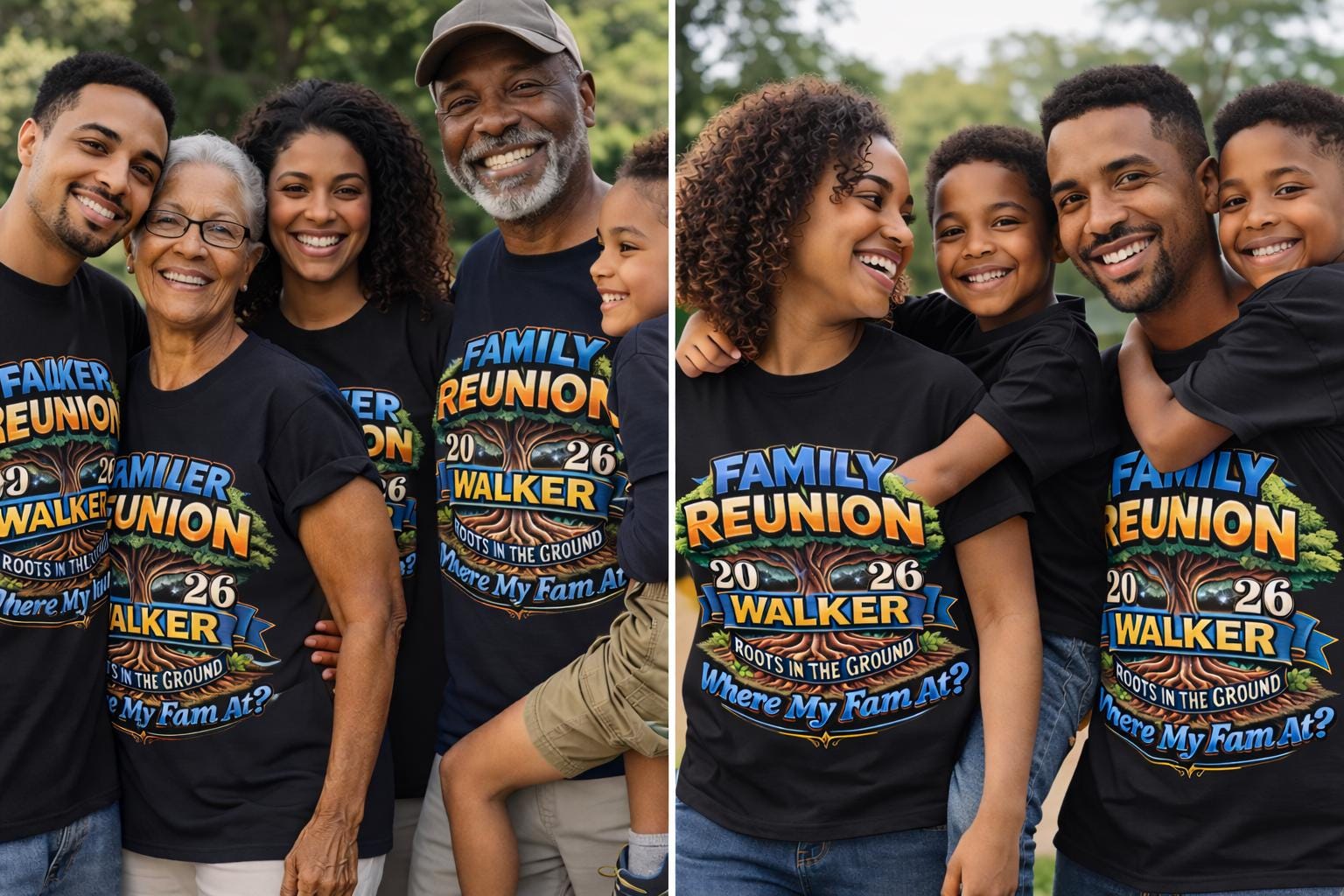 Custom Family Reunion 2026 Shirt, Custom Family Reunion T-Shirt, Roots In The Ground Tee, Personalized Reunion Shirts, Where My Fam At
