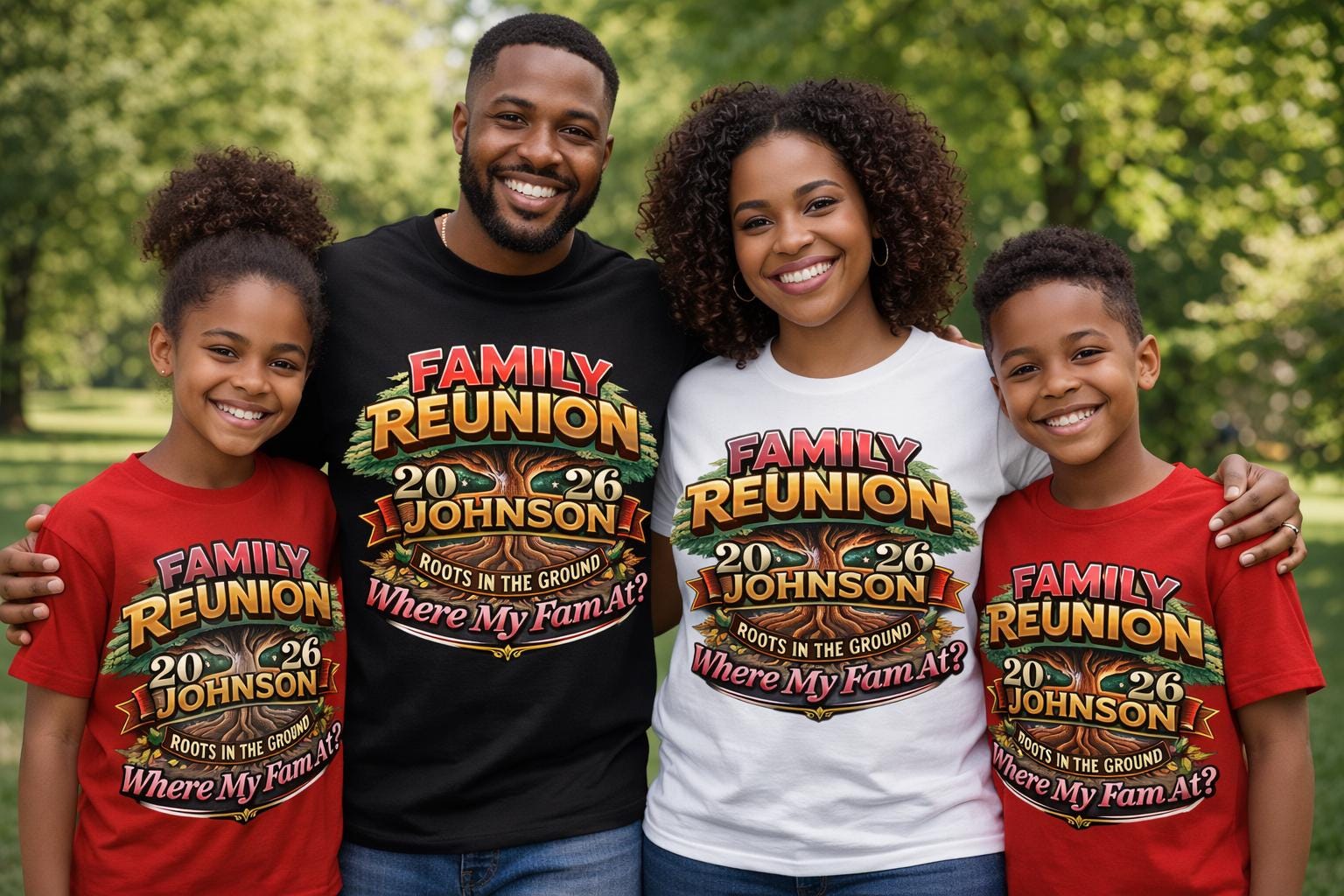 Custom Family Reunion 2026 Shirt, Custom Family Reunion T-Shirt, Roots In The Ground Tee, Personalized Reunion Shirts, Where My Fam At