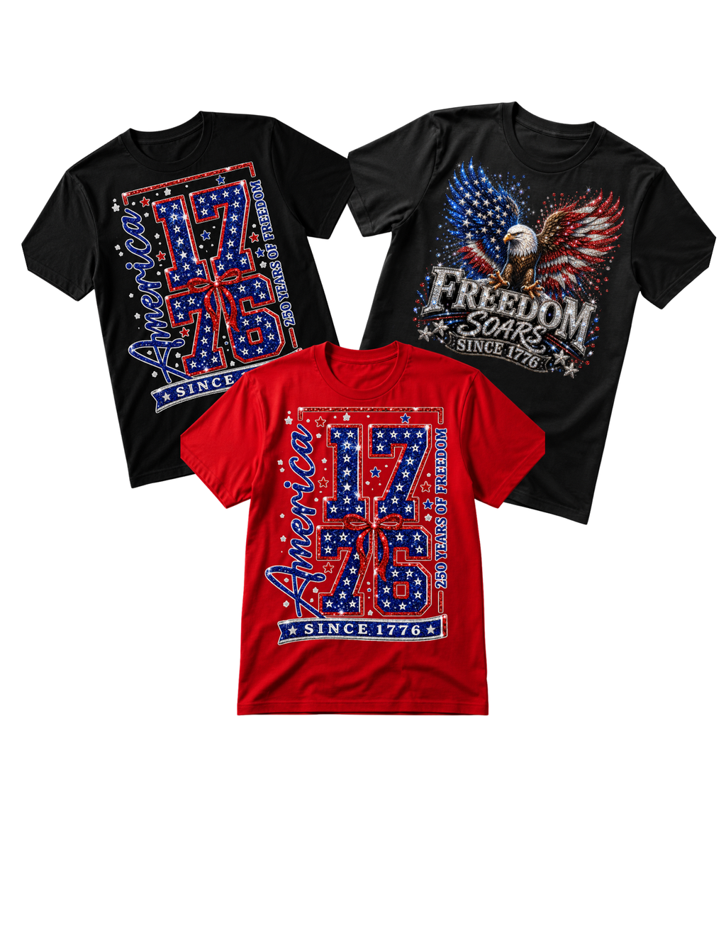 4th of July PNG Bundle | America 1776 PNG | Freedom Soars Eagle PNG | Patriotic Sublimation Design | Independence Day Shirt PNG