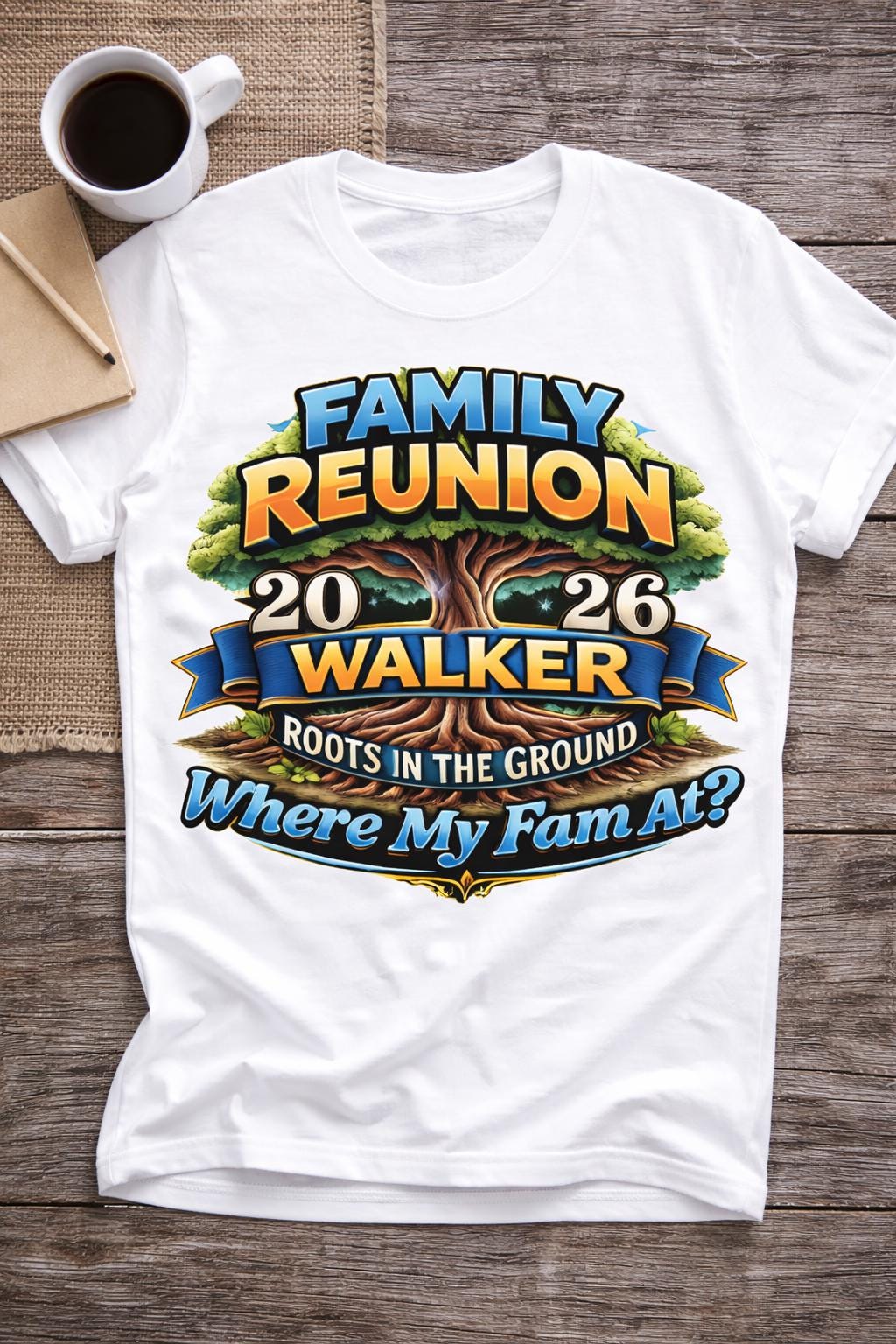 Custom Family Reunion 2026 Shirt, Custom Family Reunion T-Shirt, Roots In The Ground Tee, Personalized Reunion Shirts, Where My Fam At