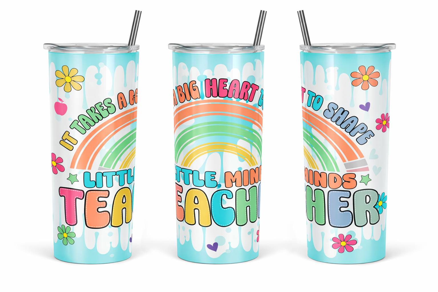 Teacher Appreciation Tumbler Templates (20oz Wrap Designs)