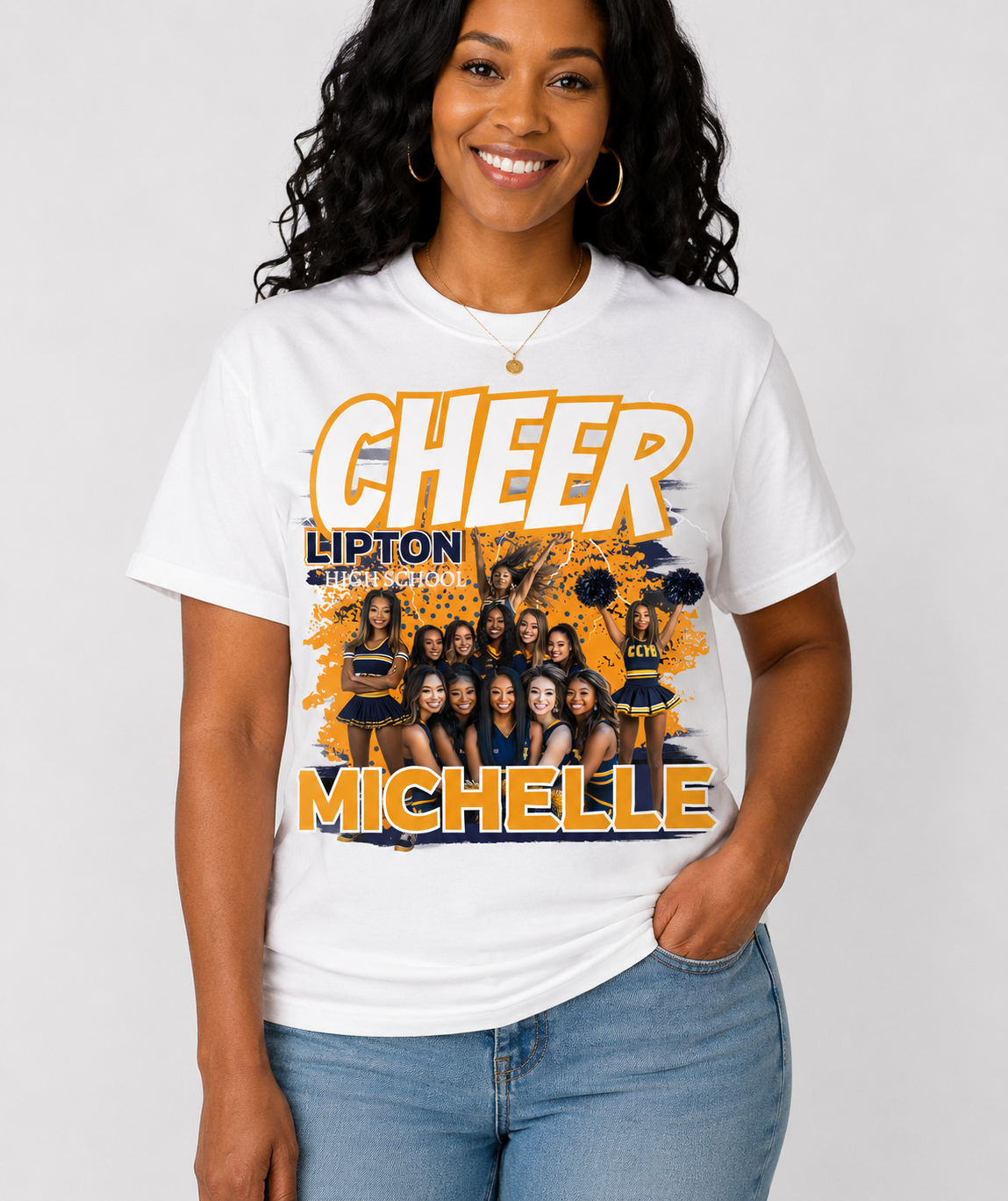 45 Editable Football & Cheer Templates Bundle | 30 Football + 15 Cheer Designs | Custom Sports Shirt Photo Templates for Crafters