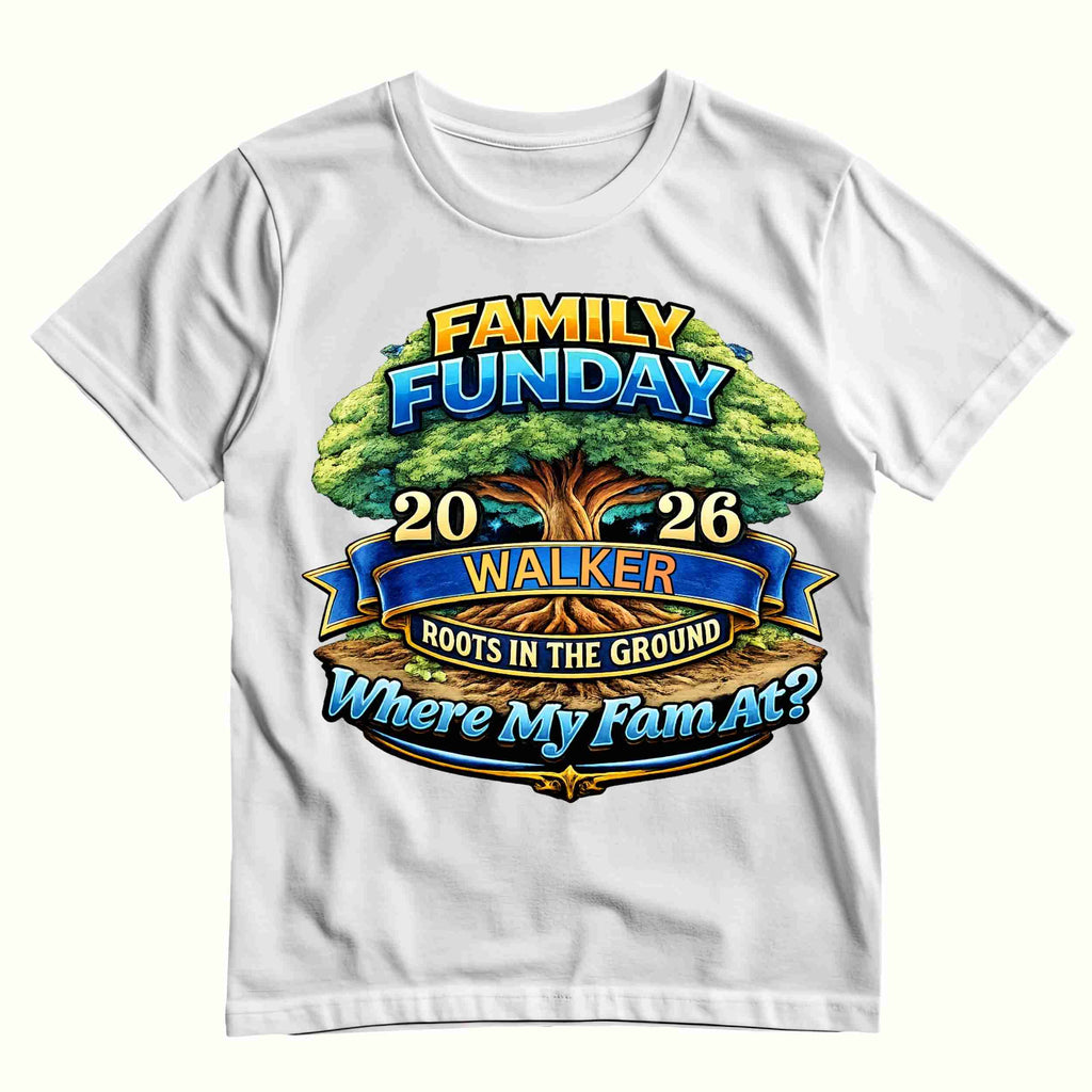 Family Fun Day Editable Template | Personalized Family Reunion Design with Custom Last Name