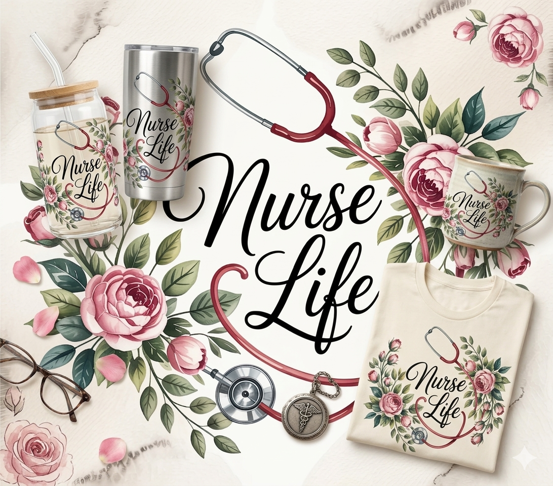 Free Nurse Tumbler PNG