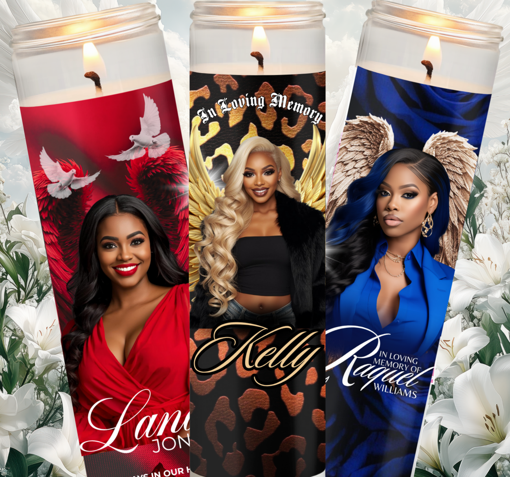 Dollar Tree Candle Template,  Editable Memorial Candle Template with Photo | Personalized Funeral Candle | Celebration of Life Tribute | Remembrance Keepsake Printable Candle Mock ups, Canva Template