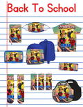 Roblox Back to School Bundle PNG | Personalized Backpack, Lunch Box, Pencil Box, Socks & All-Over T-Shirt Design, Tumbler