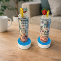 Custom Photo Tumbler, Personalized Skinny Tumbler, Custom Gift Cup With Decorative Topper, 20 oz Tumbler, Tumbler Topper