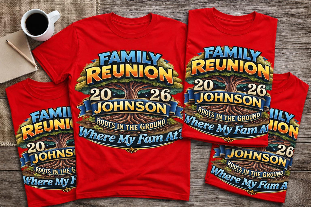 Custom Family Reunion 2026 Shirt, Custom Family Reunion T-Shirt, Roots In The Ground Tee, Personalized Reunion Shirts, Where My Fam At