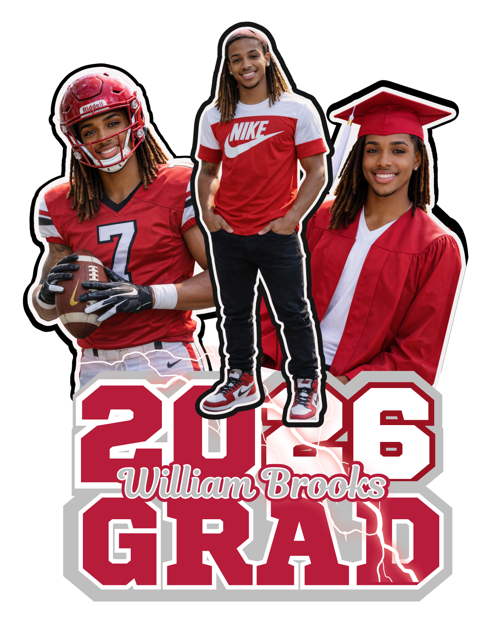 Editable Graduation Fan Template – Custom Photo Grad Fan Canva Design for Class of 2026