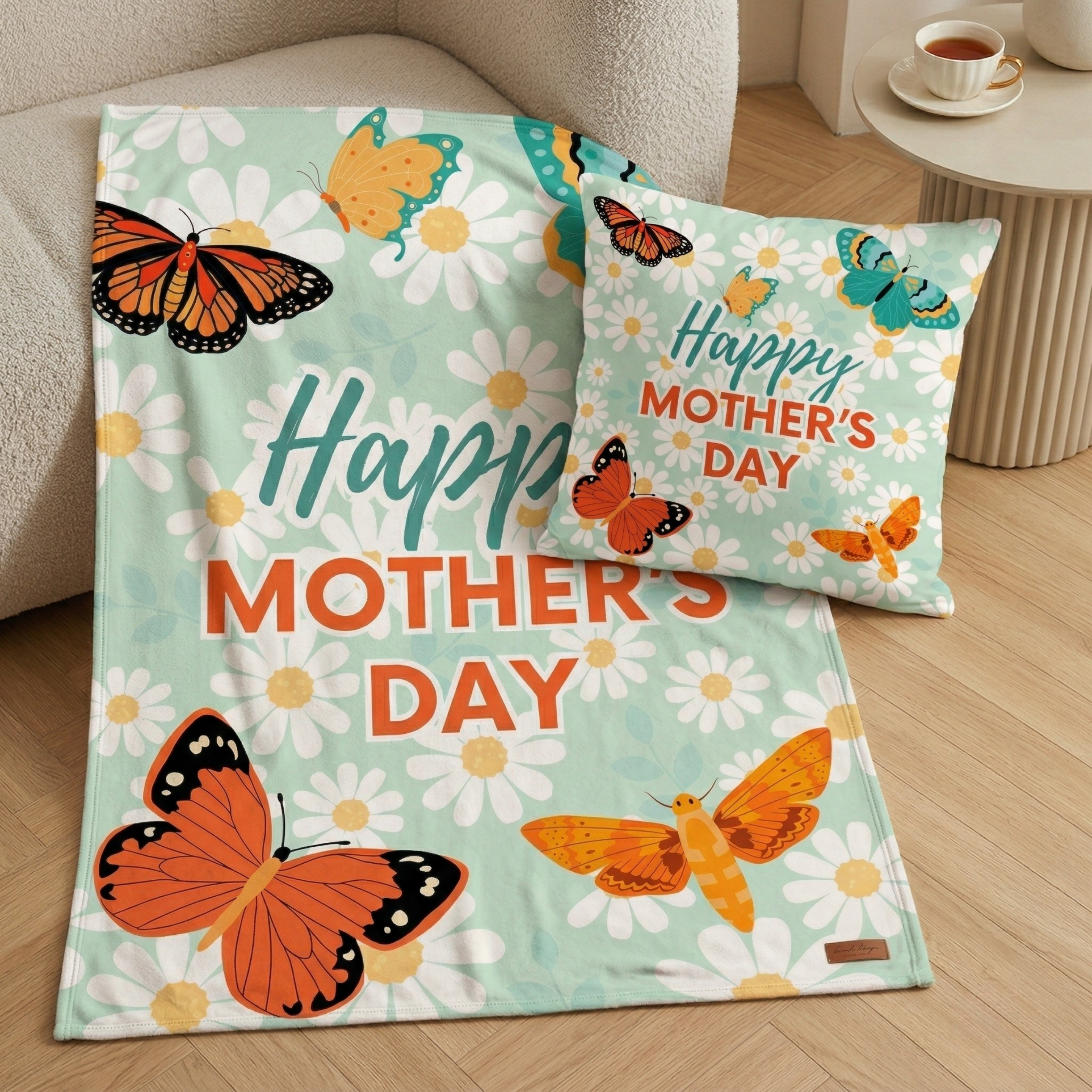 Mother’s Day Blanket & Pillow Templates | Editable Canva Designs for Custom Gifts | Mom Photo Collage Keepsake Bundle