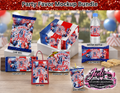 July 4th Party Favor Templates | Editable Patriotic Chip Bag Bundle | Independence Day Printable Party Decorations