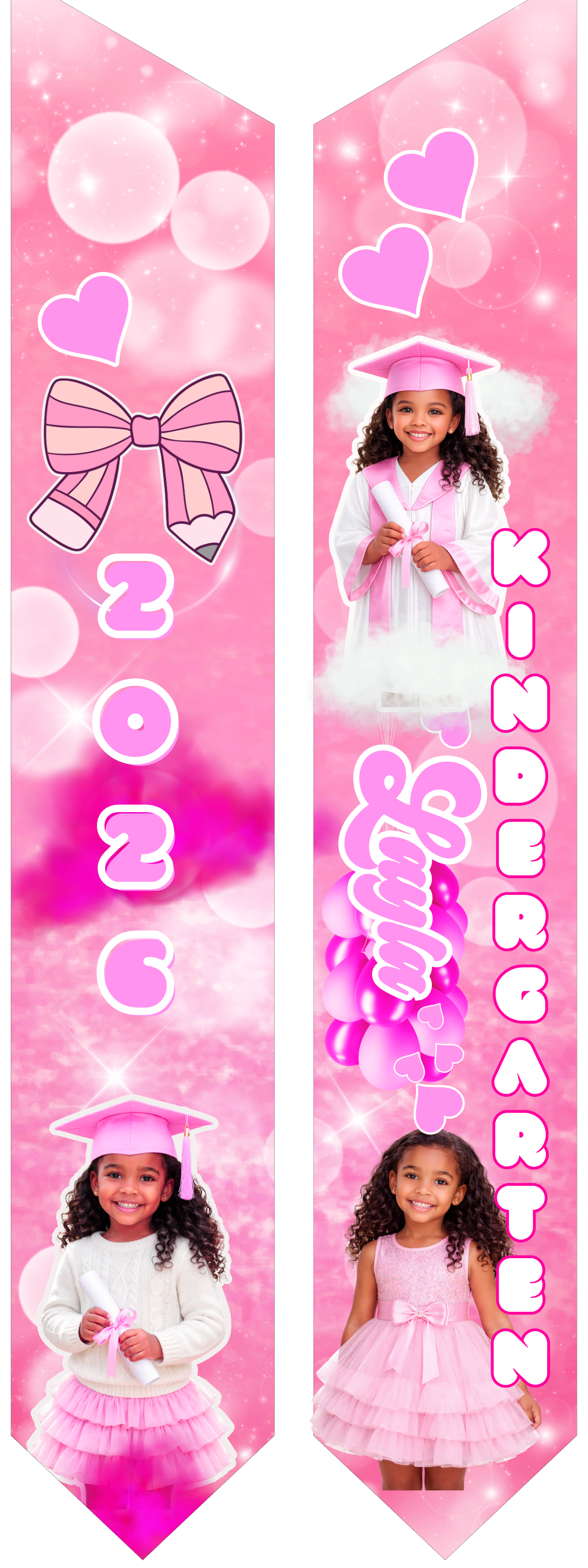 Custom Graduation Stoles 2026 | Personalized Grad Stole with Name, Photo & School Colors | Class of 2026 Senior Stole