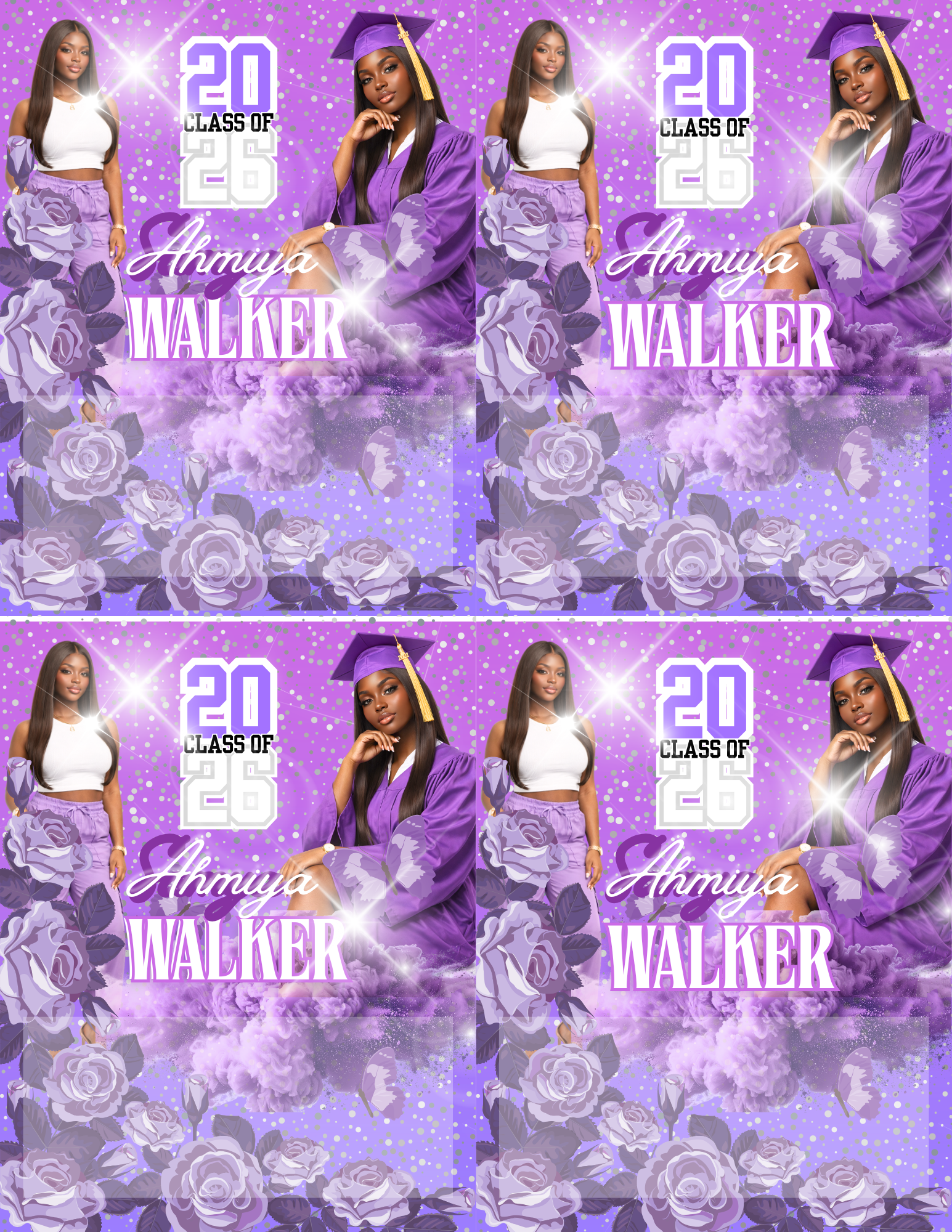 Graduation Bundle Templates Class of 2026 | Editable T-Shirt, Fan, Yard Sign, Stole, Money Card & Button Designs